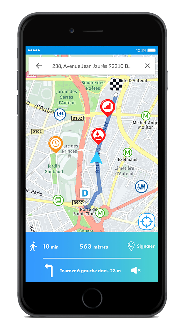 Le premier GPS dédié aux déplacements des personnes à mobilité réduite !